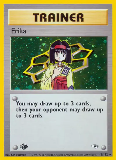 Image de la carte Pokemon Erika (Édition 1) 16/132