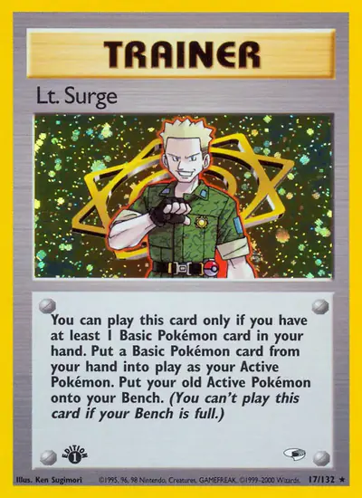 Image de la carte Pokemon Lt. Surge (Édition 1) 17/132
