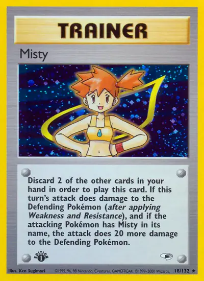 Image de la carte Pokemon Misty (Édition 1) 18/132