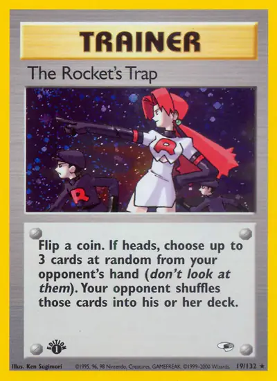 Image de la carte Pokemon The Rocket's Trap (Édition 1) 19/132