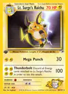 Image de la carte Lt. Surge's Raichu 28/132