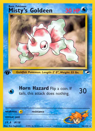 Image de la carte Pokemon Misty's Goldeen (Édition 1) 30/132
