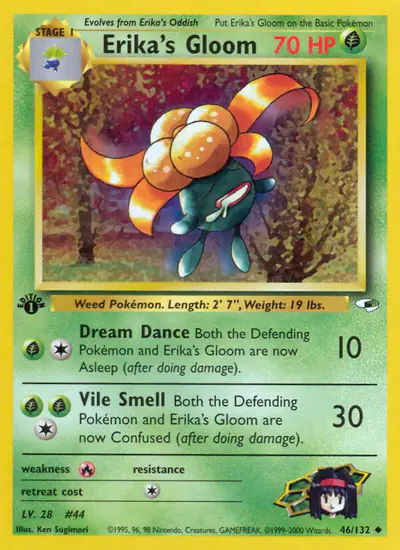 Image de la carte Pokemon Erika's Gloom (Édition 1) 46/132