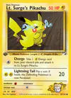 Image de la carte Lt. Surge's Pikachu 81/132