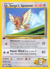 Image de la carte Lt. Surge's Spearow 83/132