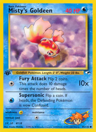 Image de la carte Pokemon Misty's Goldeen (Édition 1) 85/132