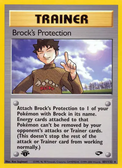 Image de la carte Pokemon Brock's Protection (Édition 1) 101/132