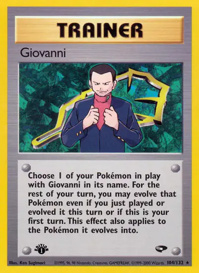 Image de la carte Pokemon Giovanni (Édition 1) 104/132