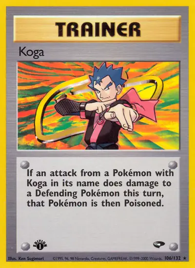 Image de la carte Pokemon Koga (Édition 1) 106/132