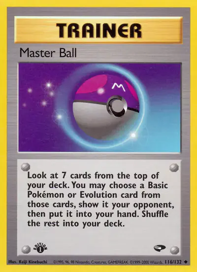 Image de la carte Pokemon Master Ball (Édition 1) 116/132