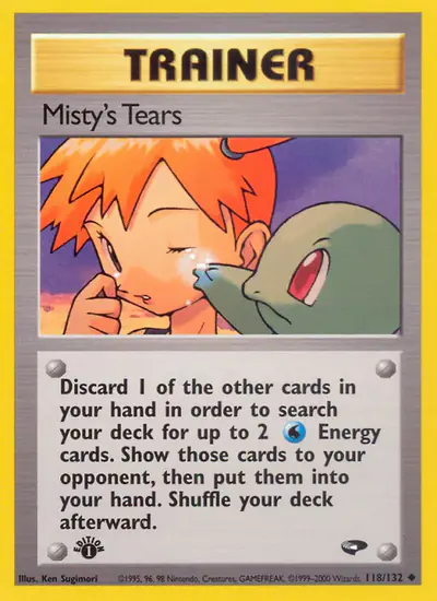 Image de la carte Pokemon Misty's Tears (Édition 1) 118/132