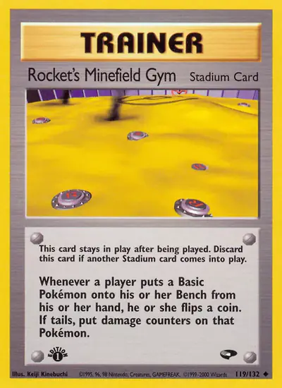 Image de la carte Pokemon Rocket's Minefield Gym (Édition 1) 119/132