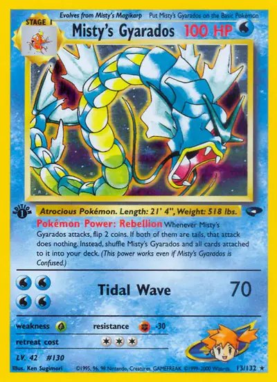 Image de la carte Pokemon Misty's Gyarados (Édition 1) 13/132