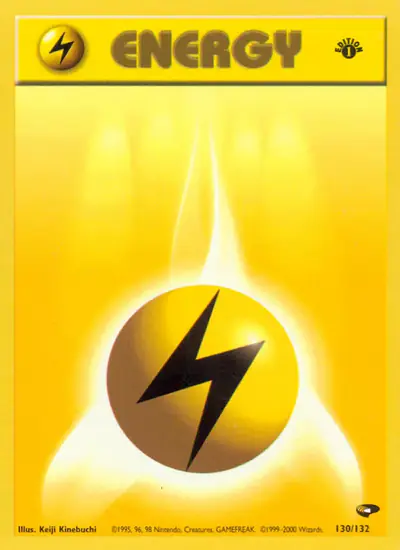 Image de la carte Pokemon Lightning Energy (Édition 1) 130/132