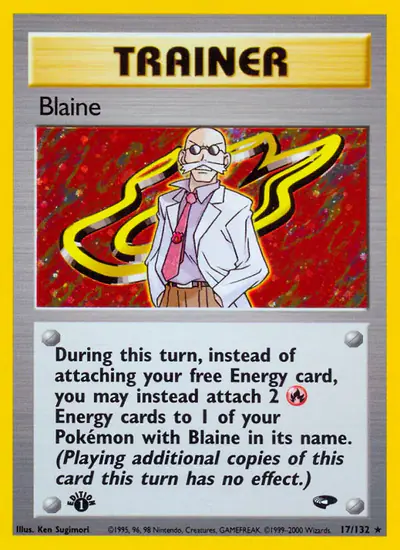 Image de la carte Pokemon Blaine (Édition 1) 17/132