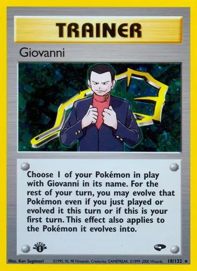 Image de la carte Pokemon Giovanni (Édition 1) 18/132