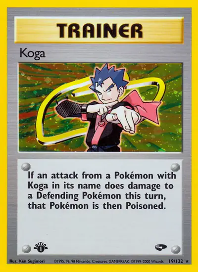 Image de la carte Pokemon Koga (Édition 1) 19/132