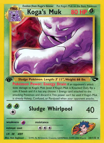 Image de la carte Pokemon Koga's Muk (Édition 1) 26/132