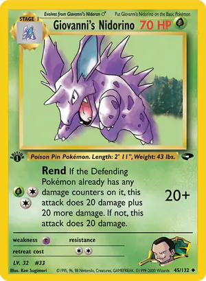 Giovanni's Nidorino 45/132