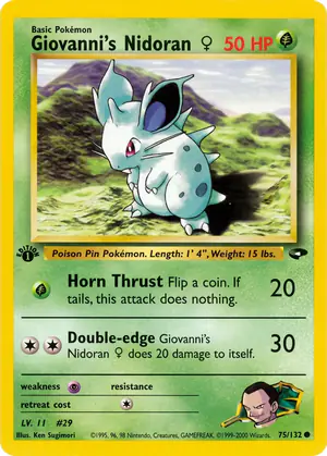 Giovanni's Nidoran ♀ 75/132