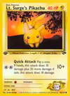 Image de la carte Lt. Surge's Pikachu 84/132