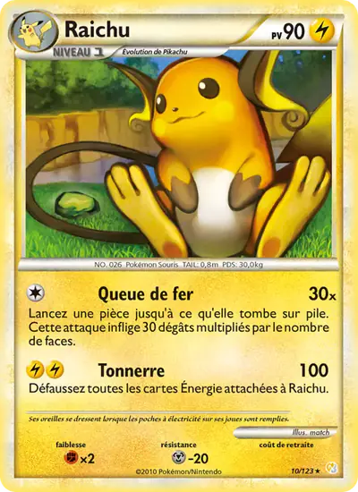 Image de la carte Pokemon Raichu 10/123