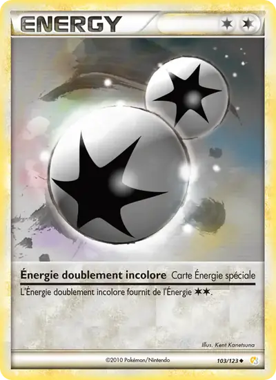Image de la carte Pokemon Énergie doublement incolore 103/123