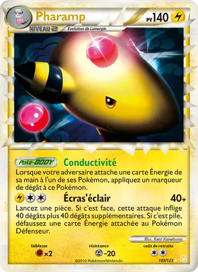 Image de la carte Pokemon Pharamp 105/123