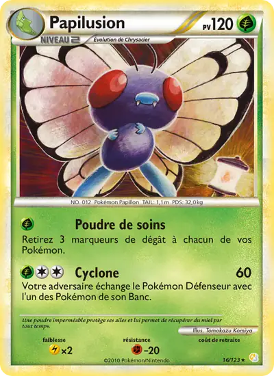 Image de la carte Pokemon Papilusion 16/123