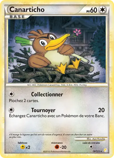 Image de la carte Pokemon Canarticho 19/123