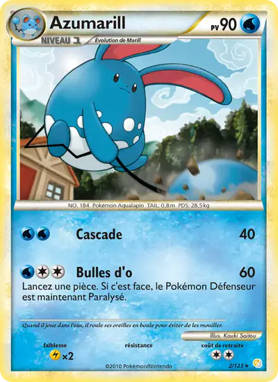 Image de la carte Pokemon Azumarill 2/123