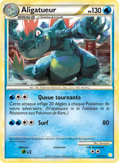 Image de la carte Pokemon Aligatueur 20/123
