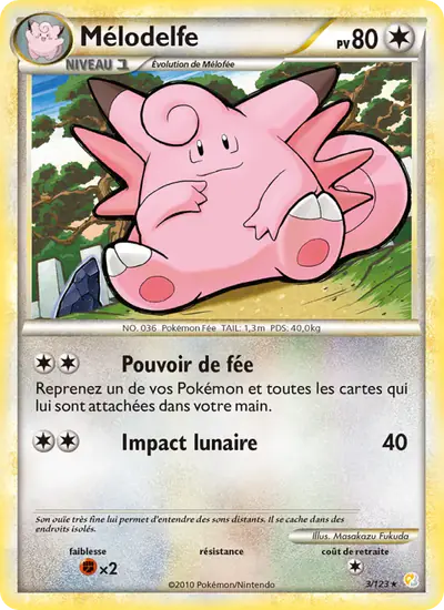 Image de la carte Pokemon Mélodelfe 3/123
