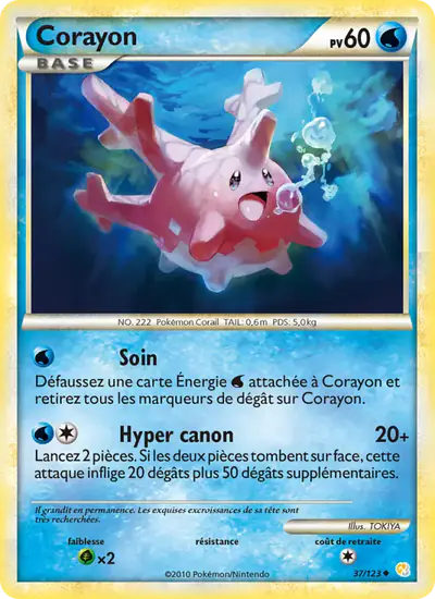 Image de la carte Pokemon Corayon 37/123