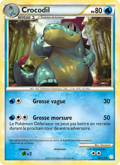 Image de la carte Pokemon Crocodil 38/123