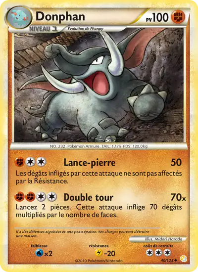 Image de la carte Pokemon Donphan 40/123