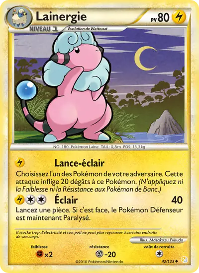Image de la carte Pokemon Lainergie 42/123