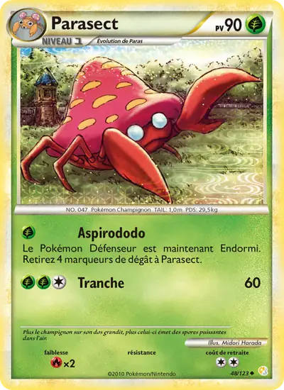 Image de la carte Pokemon Parasect 48/123