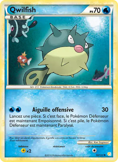 Image de la carte Pokemon Qwilfish 50/123