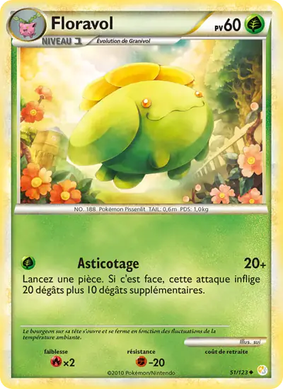 Image de la carte Pokemon Floravol 51/123
