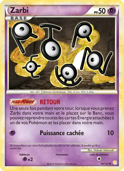 Image de la carte Pokemon Zarbi 54/123