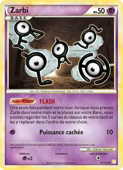 Image de la carte Pokemon Zarbi 55/123