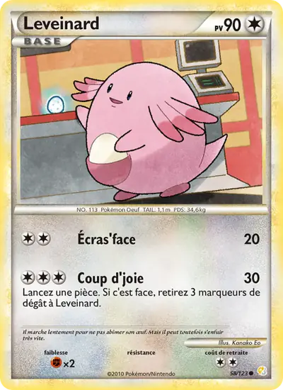 Image de la carte Pokemon Leveinard 58/123