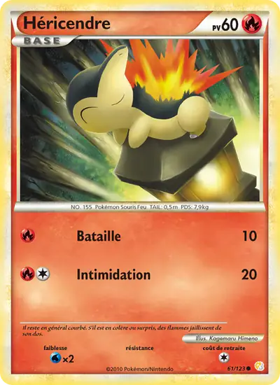 Image de la carte Pokemon Héricendre 61/123