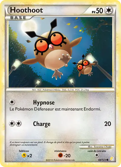 Image de la carte Pokemon Hoothoot 66/123