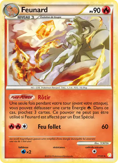 Image de la carte Pokemon Feunard 7/123