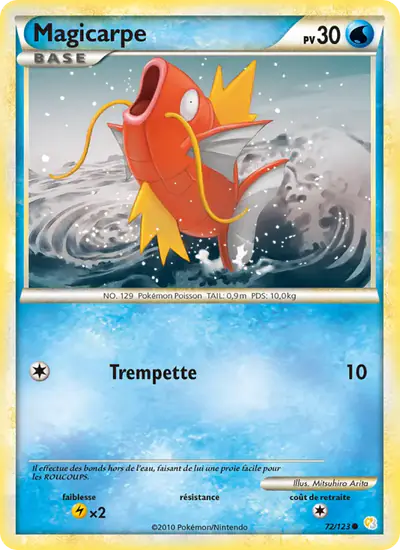 Image de la carte Pokemon Magicarpe 72/123