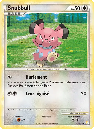 Image de la carte Pokemon Snubbull 82/123