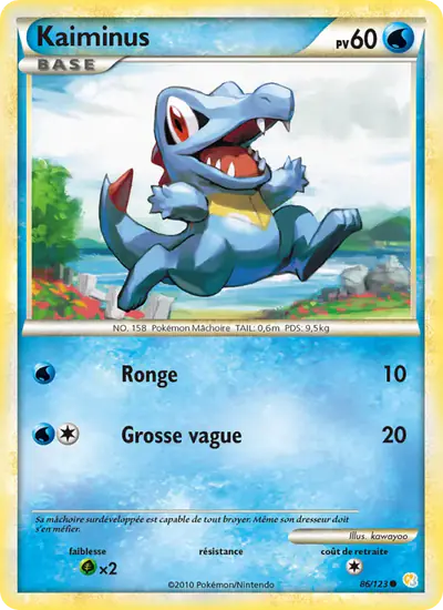 Image de la carte Pokemon Kaiminus 86/123
