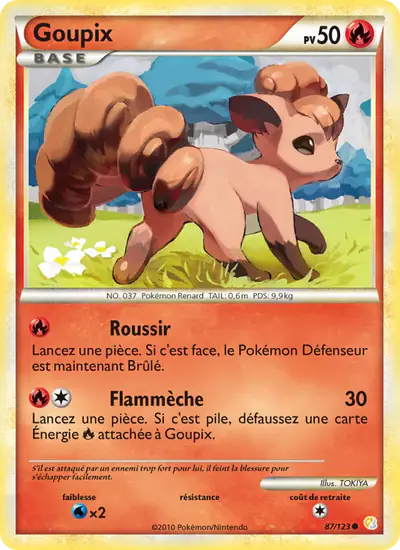 Image de la carte Pokemon Goupix 87/123